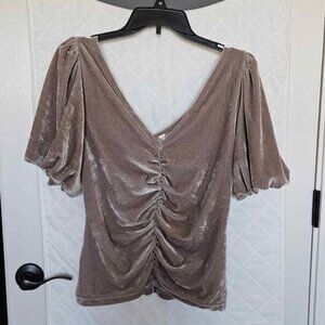 Free People Velvet V-Neck Top New with Tags!